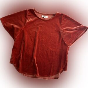 Madewell velvet top